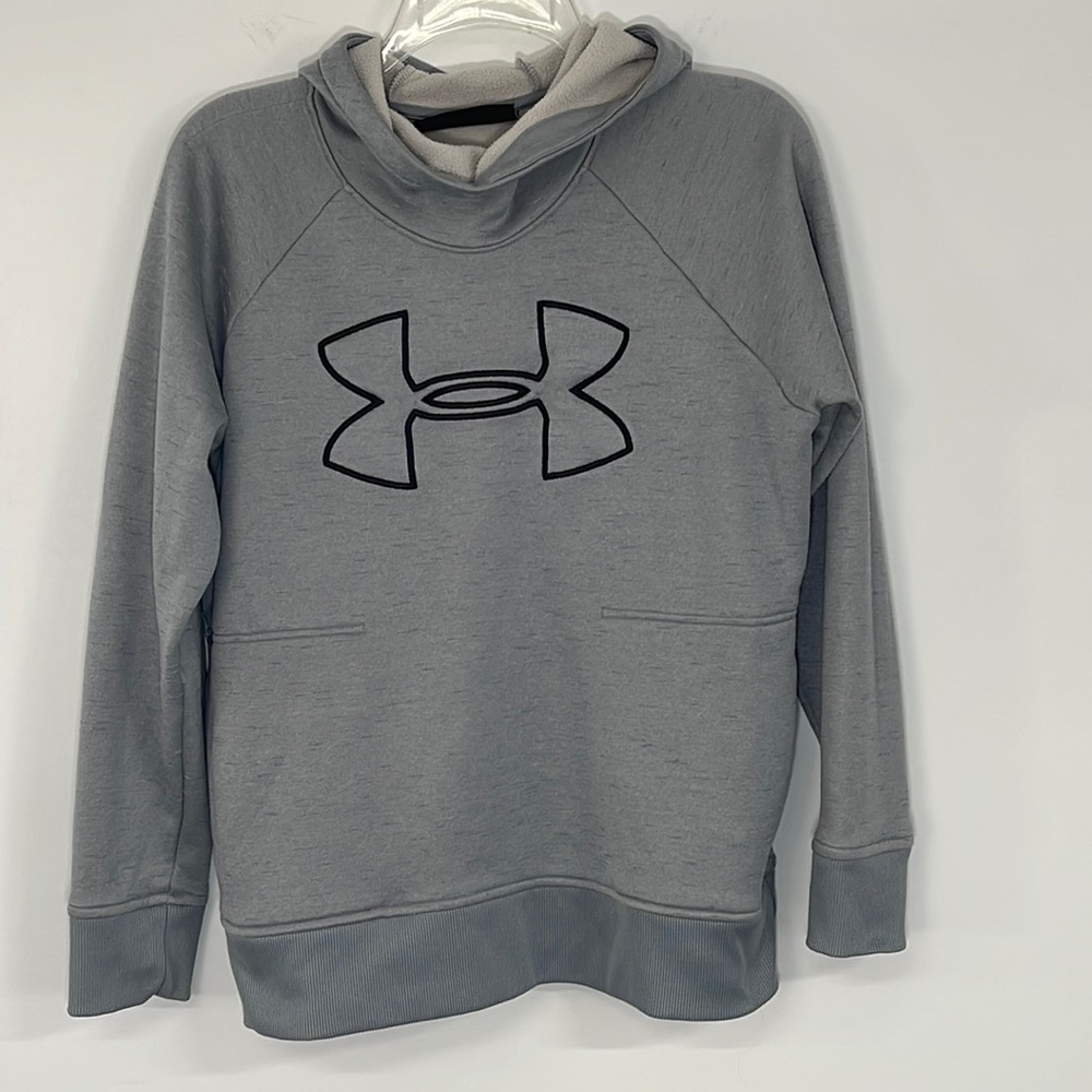 Under‎ Armour Grey Hooded Sweatshirt Womens Medium